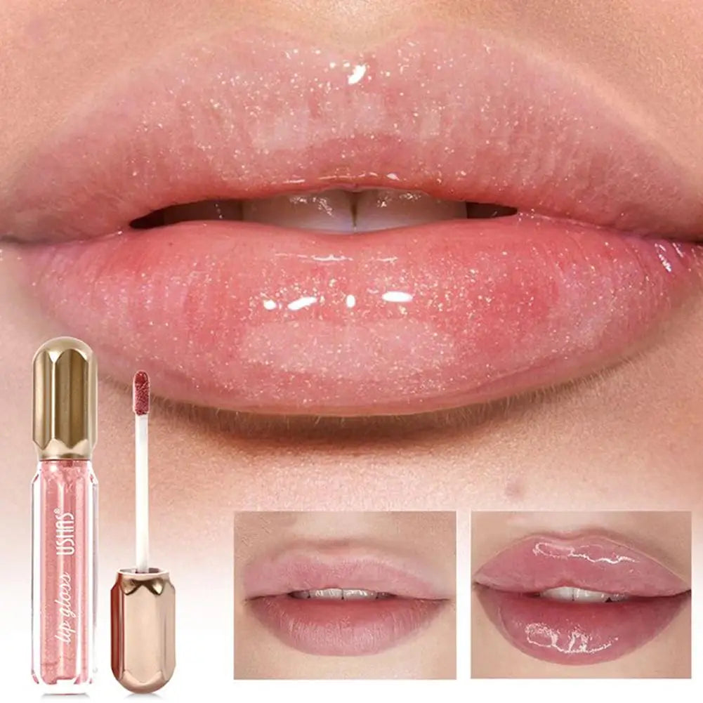 Mirror Pearl Lip Gloss Waterproof Long Lasting Moisturizing Lipstick Shine Glitter Lip Gloss Women Makeup Cosmetic - Tasawoq