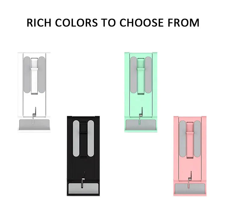 Desktop Phone Holder Stand Foldable Portable Tablet Stand Desk Lazy Bracket For iPhone 13 Pro iPad Mobile Phone Tablet below 12" - Tasawoq