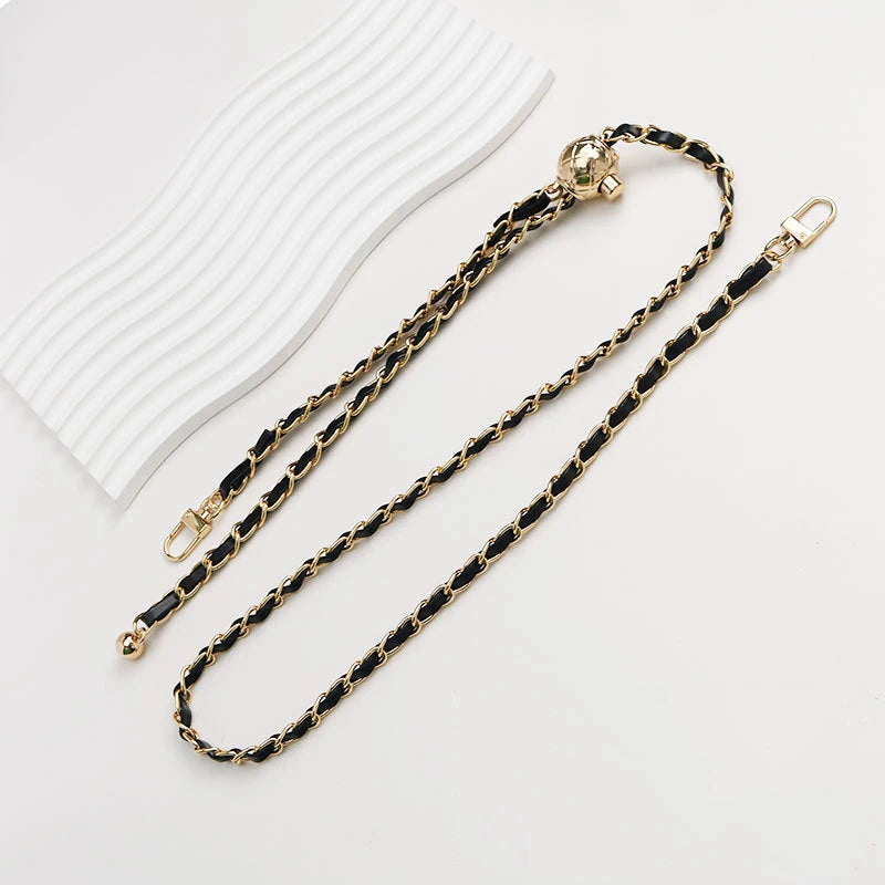 120cm Purse Chain Strap Crossbody Handbag Chains Replacement Leather Shoulder Bag Chain Straps Diy Women Girl Bag Part Accessory - Tasawoq