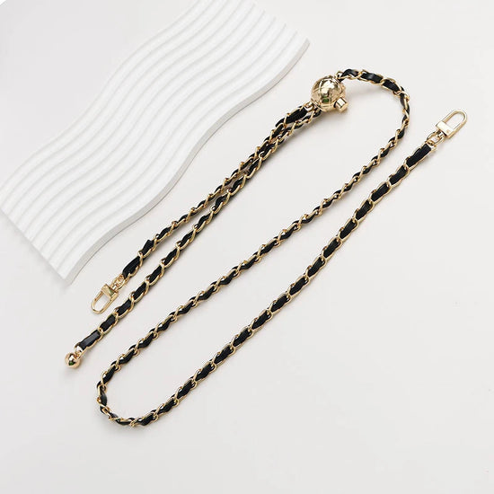 120cm Purse Chain Strap Crossbody Handbag Chains Replacement Leather Shoulder Bag Chain Straps Diy Women Girl Bag Part Accessory - Tasawoq