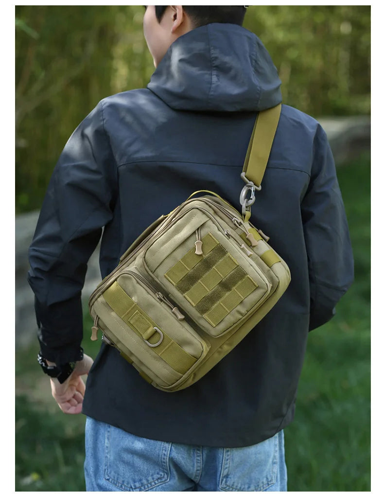 Trekking Tactical Handbags Shoulder Bag Camping for Man Hiking Travel Climbing Fishing Sling Crossbody Outdoor Weekend Molle Bag - Tasawoq