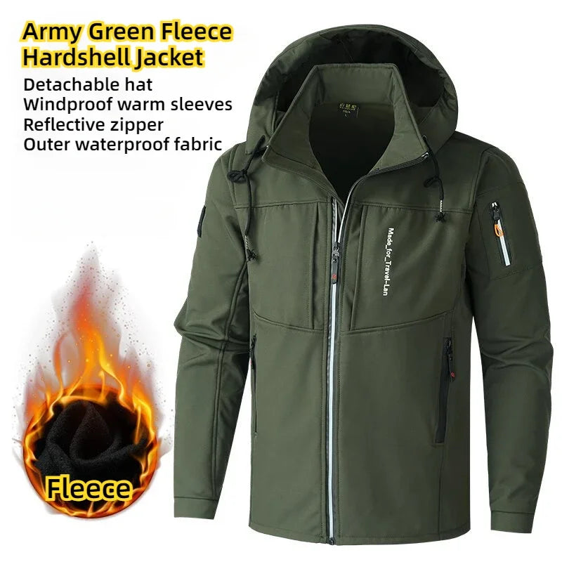 Men's Thicken Warm Jacket Autumn Winter Coats Outdoor Jackets Ski Climbing Windbreaker Waterproof Puffer Jacket Men - Tasawoq