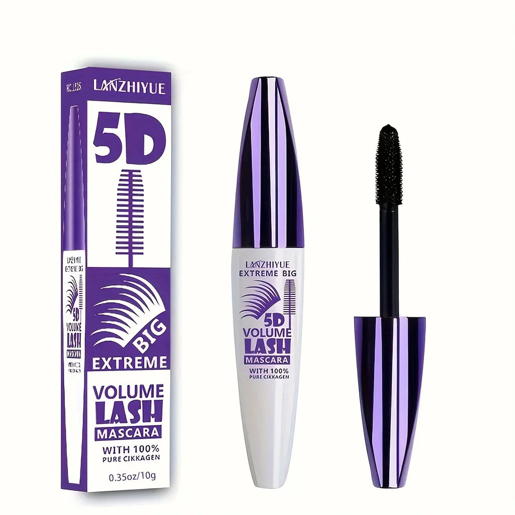 5D Extreme Volume Lash Mascara,Waterproof And Long-Lasting,Natural Thickening And Curling Eyelash Extension - Tasawoq
