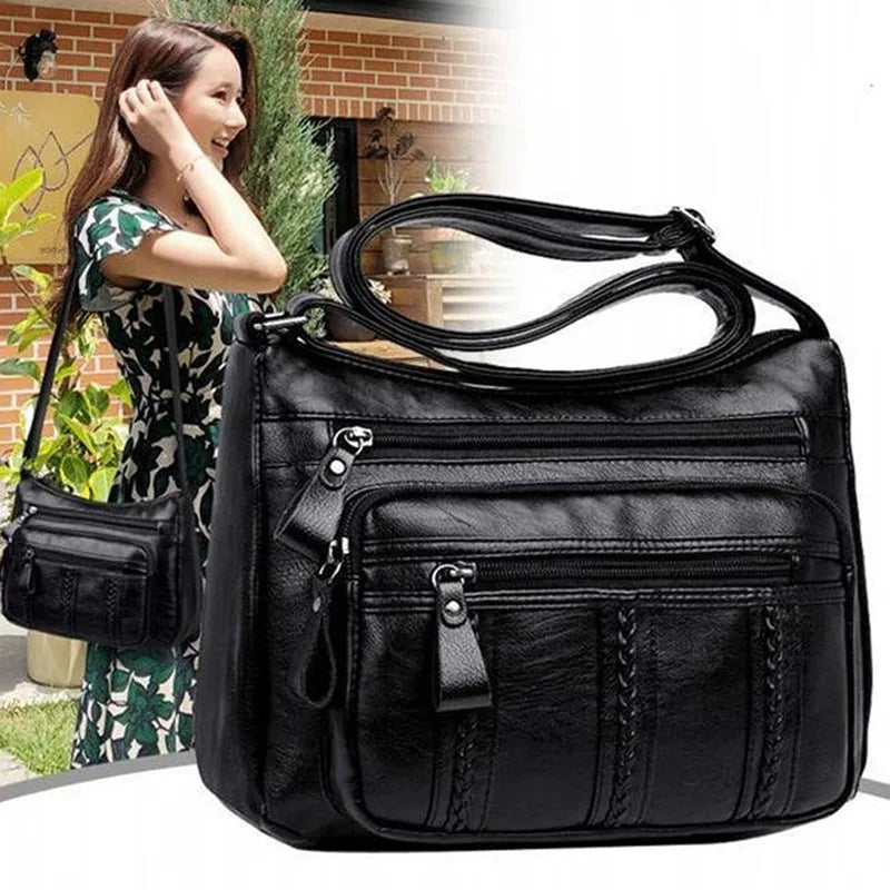 Women's Bag 2025 Trend Korean Handbags Designer Luxury Brand Ladies Shoulder Bags Soft Leather Fashion Versatile Crossbody Bag - Tasawoq