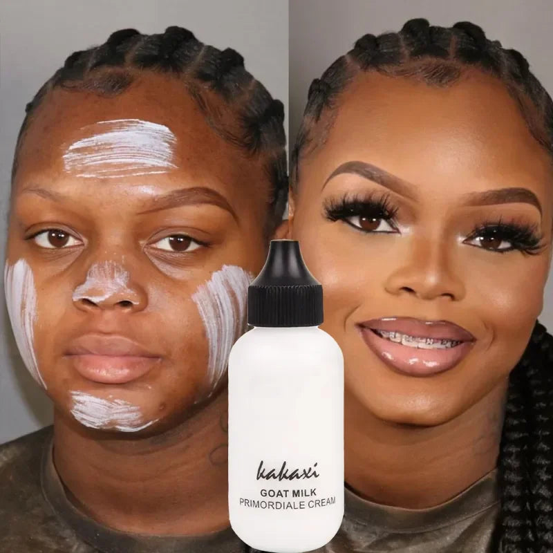 50ml Goat Milk Liquid Foundation Cream Waterproof Oil-control Cover Acne Base Cream Makeup Moisturize Matte Concealer Cosmetic - Tasawoq