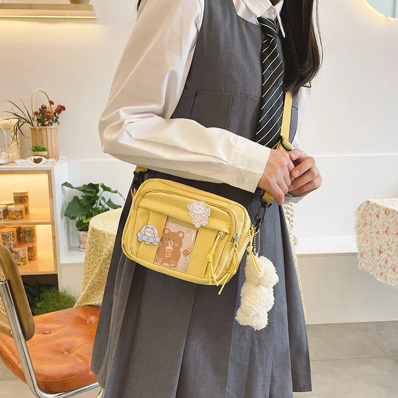 New Kawaii Bag Girls 2025 New JK Transparent Bag Small Crossbody Bag For Women Purses and Handbags Shoulder Bag Itabag Bolso - Tasawoq