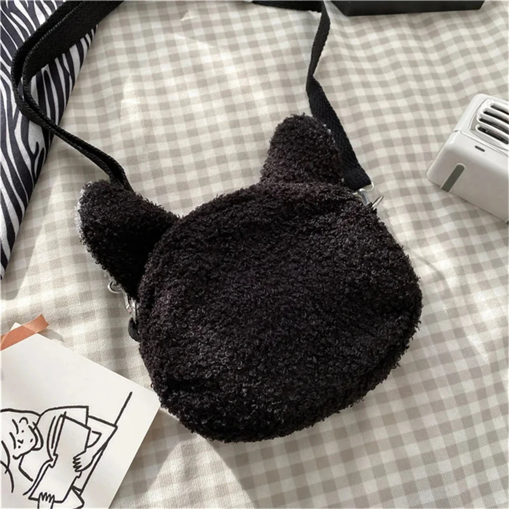 Japanese Style Kawaii Bag Women Cartoon Plush Shoulder Bag for Women New Crossbody Bag Small Phone&Purse Bag Bolsa Feminina - Tasawoq