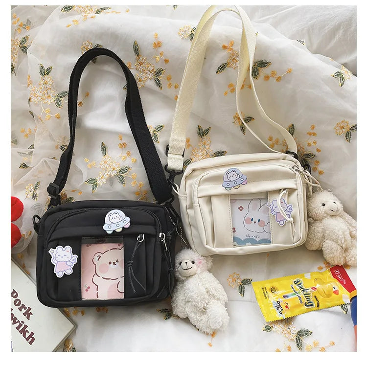 New Kawaii Bag Girls 2025 New JK Transparent Bag Small Crossbody Bag For Women Purses and Handbags Shoulder Bag Itabag Bolso - Tasawoq