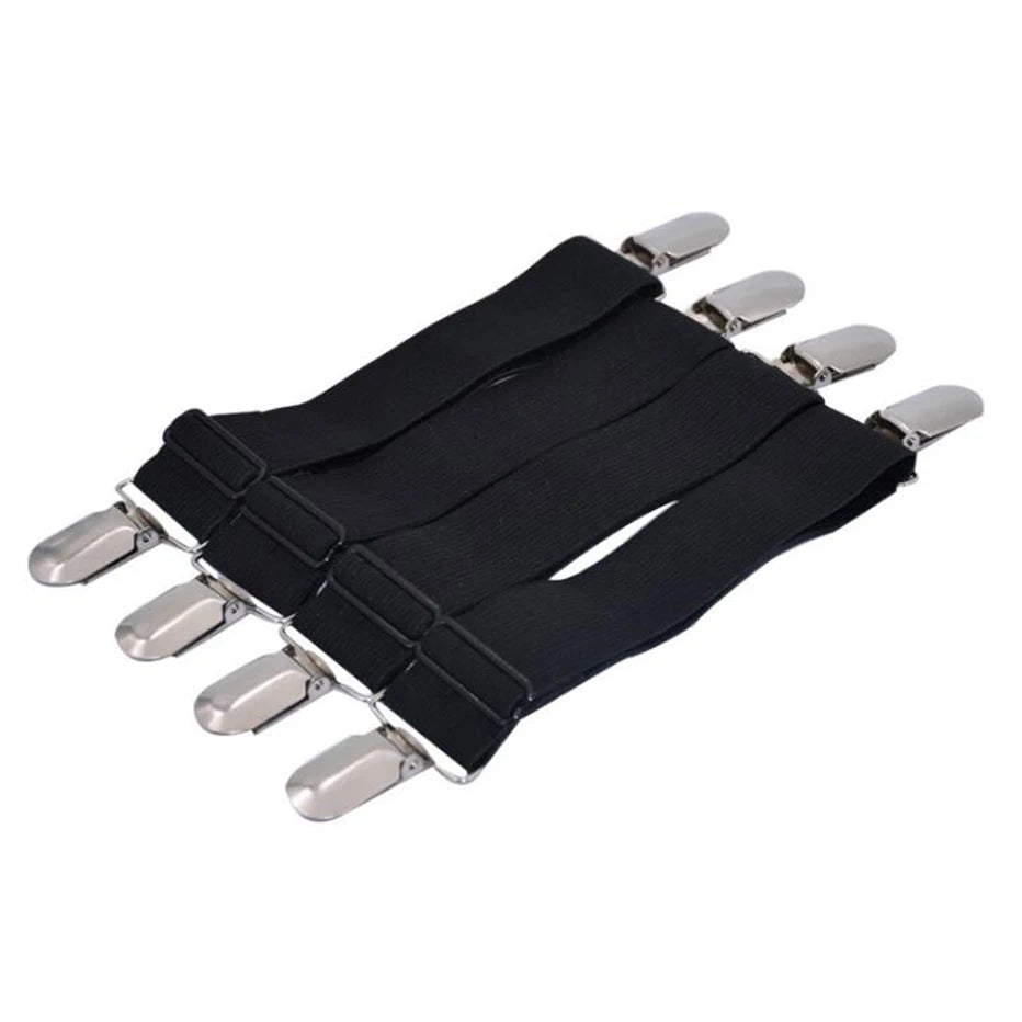 4pcs/set Elastic Bed Sheet Strip Fastener Bed Sheet Grippers Belt Adjustable Mattress Cover Blankets Holder Bed Sheet Set - Tasawoq