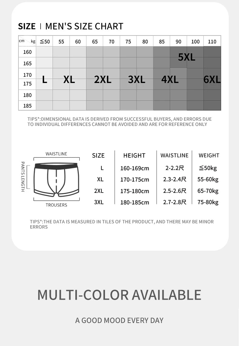 MIIOW 3Pcs Ice Silk Man Underwear Boxer Metal Fiber Antistatic Men Underpants Seamless Cut Hem Men's Panties Boxers Shorts Trunk - Tasawoq
