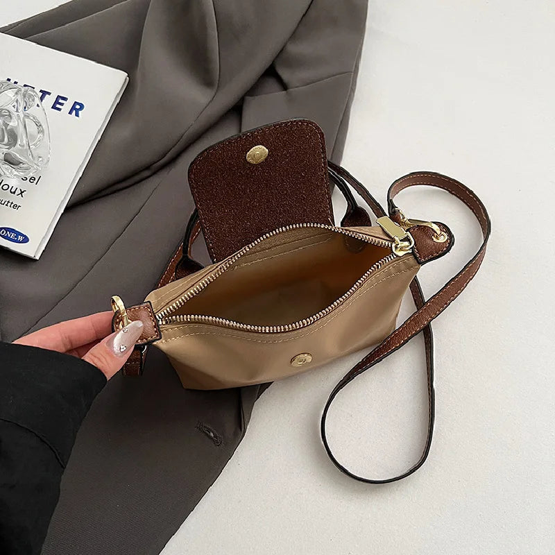 Fashion Small Shopping Shoulder Bag for Women Ladies Nylon Handbags Removable Shoulder Strap Crossbody Bag Female Student Pocket - Tasawoq