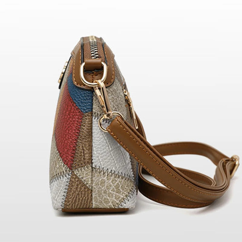 Neutral style backpack for men and women, cross-body bag, small-sized ethnic single shoulder bag, color combination - Tasawoq