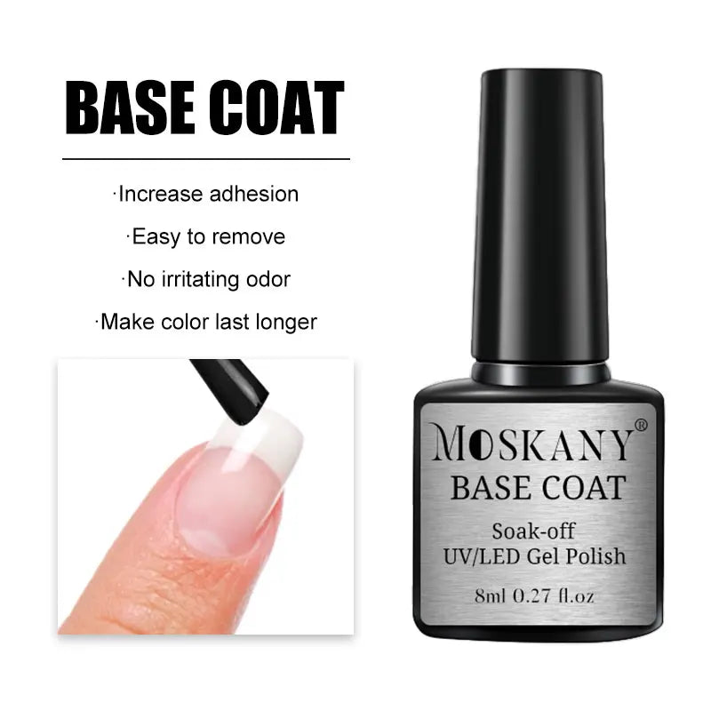 Acrylic No-acid Primer Nail Art Set With Base Coat And Top Coat Soak Off Gel Nail Polish For Nail Art Design Tool Kit - Tasawoq