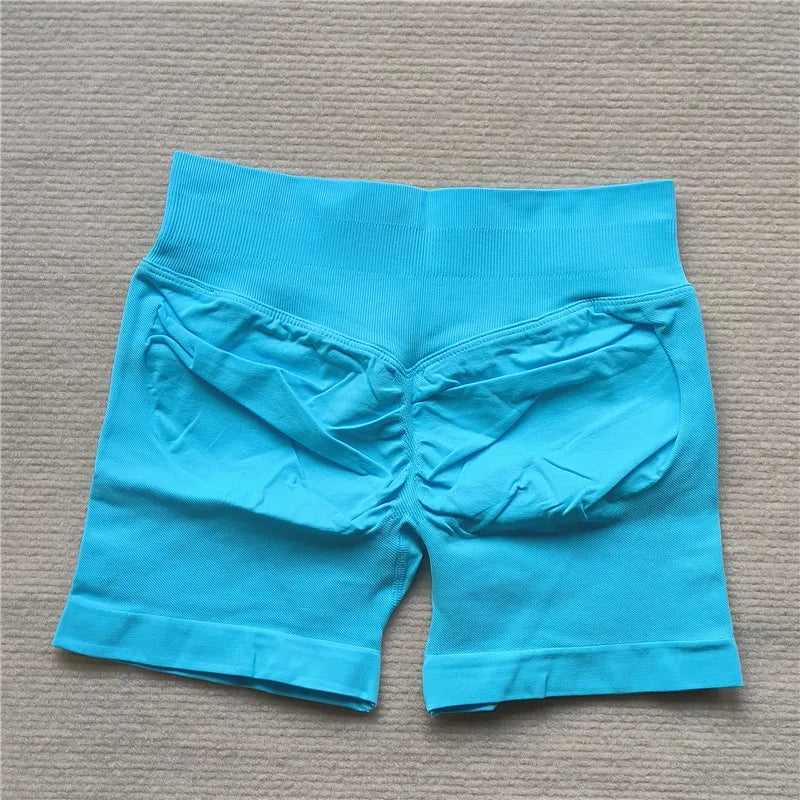 Gym Impact Running Shorts Scrunch Butt Shorts Women Biker Cycling Shorts Seamless Leggings Sexy Athletic Yoga Shorts - Tasawoq