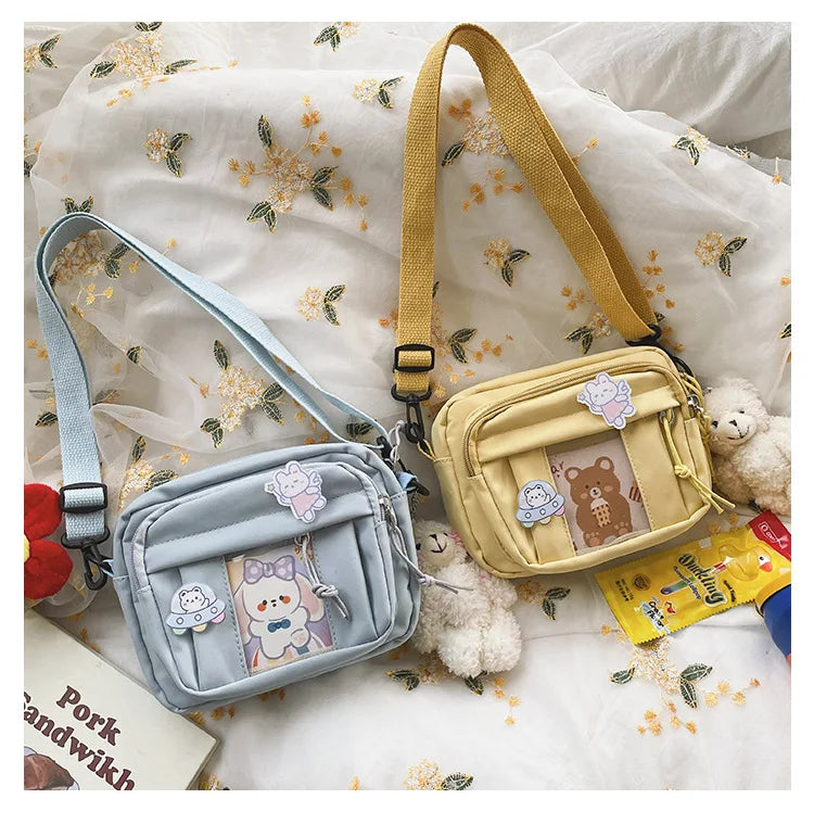 New Kawaii Bag Girls 2025 New JK Transparent Bag Small Crossbody Bag For Women Purses and Handbags Shoulder Bag Itabag Bolso - Tasawoq