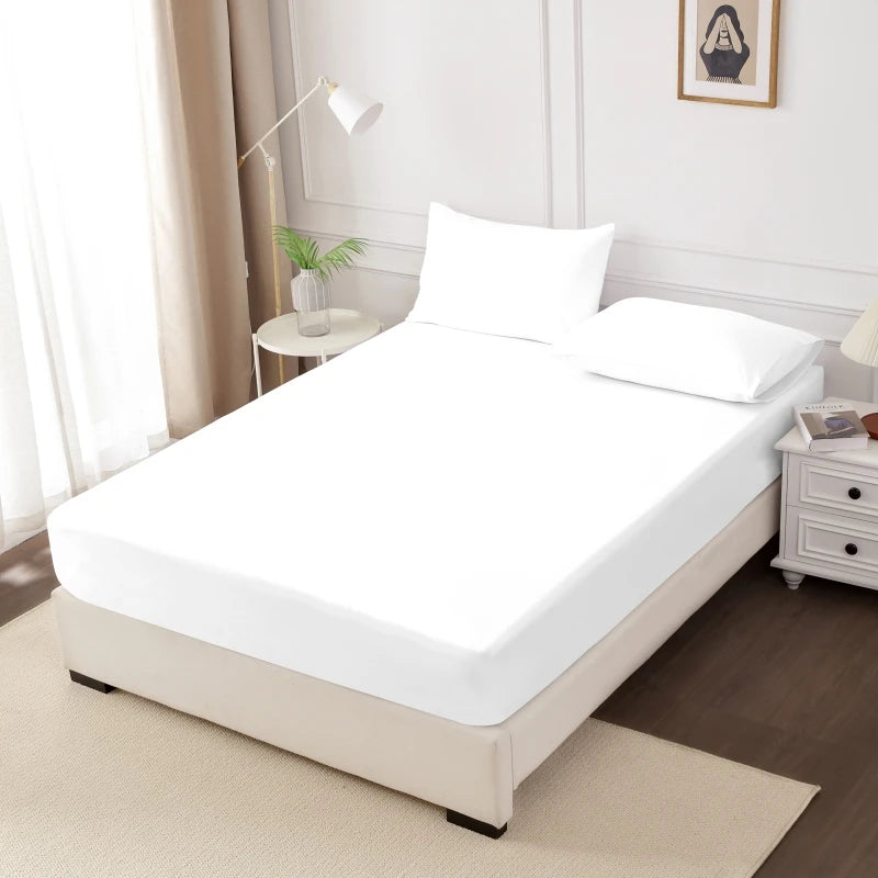 Kuup High Quality Fitted Sheet 90/180/150x200 Cm Mattress Cover Elastic Band Bed Sheet Queen King Size No Pillowcases Included - Tasawoq