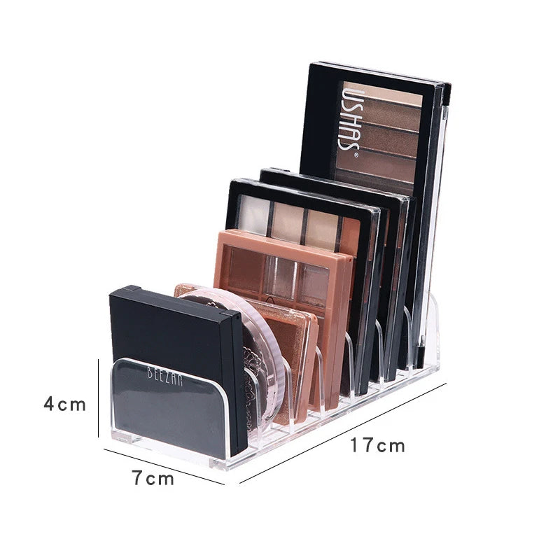 Eyeshadow Palette Organizer Eyepowder Storage Tray Cosmetics Rack Makeup Tools Compartment Holder For Women makeup organizer - Tasawoq