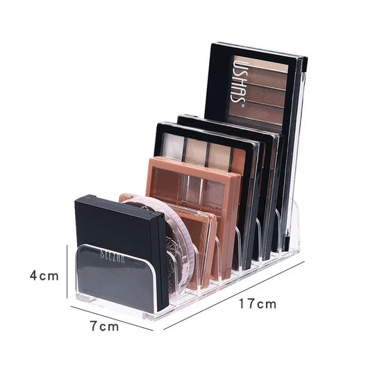 Eyeshadow Palette Organizer Eyepowder Storage Tray Cosmetics Rack Makeup Tools Compartment Holder For Women makeup organizer - Tasawoq