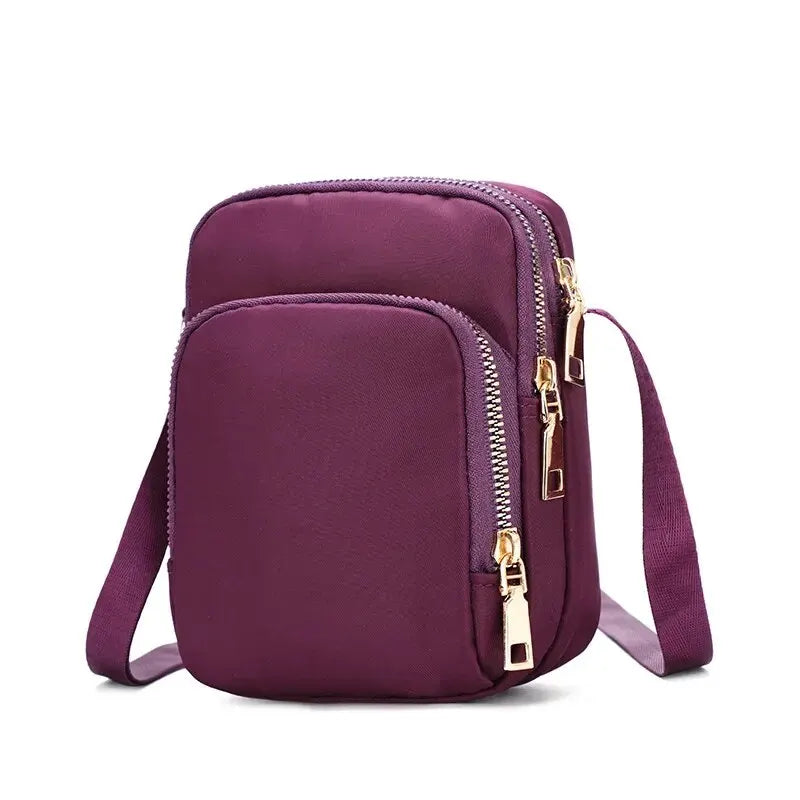 Women Bag Waterproof Shoulder Bag Crossbody Zipper Mobile Phone Lady Female Multifunction Handbag Wrist Purse Womens Pouch - Tasawoq