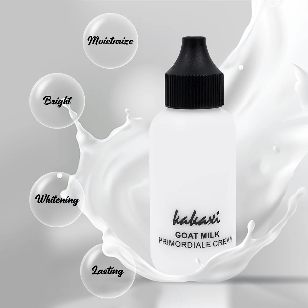 50ml Goat Milk Liquid Foundation Cream Waterproof Oil-control Cover Acne Base Cream Makeup Moisturize Matte Concealer Cosmetic - Tasawoq