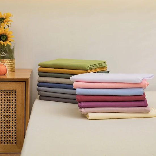 One Solid Color Simple Sheet Machine Washable Single Double Bed Linen Student Dormitory Sheet (pillowcase Not Included)