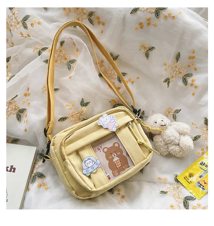 New Kawaii Bag Girls 2025 New JK Transparent Bag Small Crossbody Bag For Women Purses and Handbags Shoulder Bag Itabag Bolso - Tasawoq