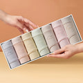 7Pcs Week Pants Cotton Women Panties Breathable Solid Underwear Cute Girls Briefs Soft Underpants Sexy Low Waist Female Lingerie - Tasawoq