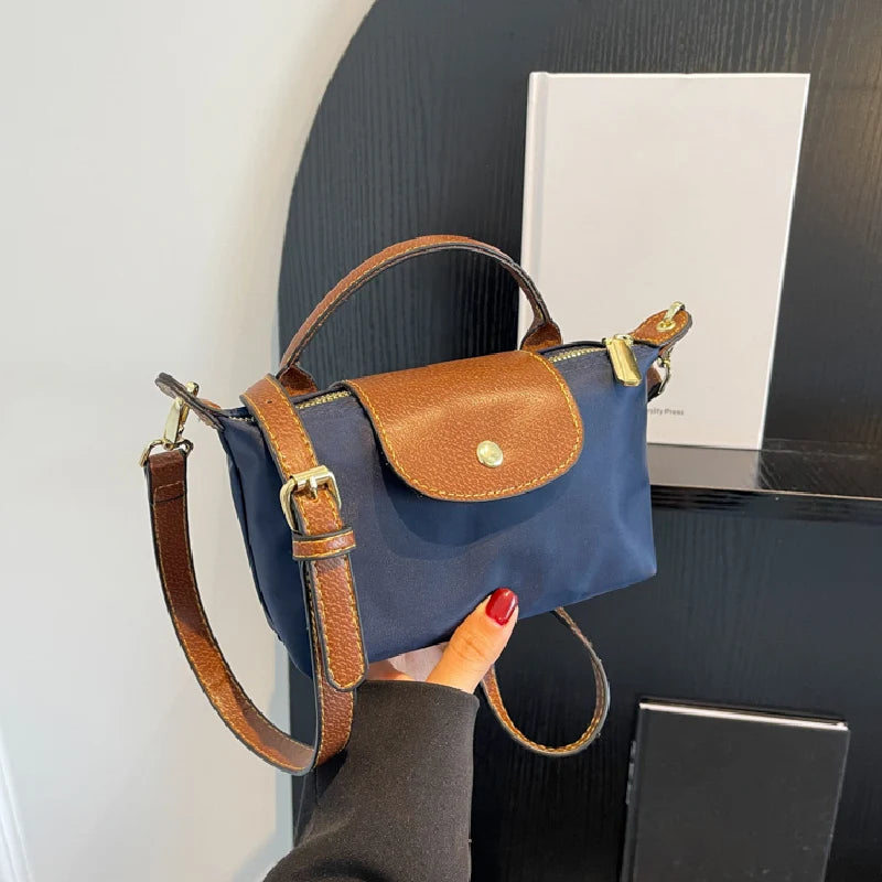 Fashion Small Shopping Shoulder Bag for Women Ladies Nylon Handbags Removable Shoulder Strap Crossbody Bag Female Student Pocket - Tasawoq