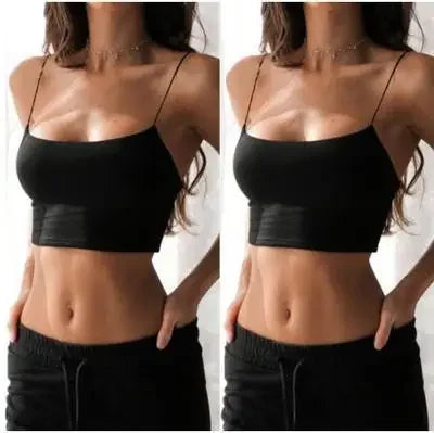 Sexy Sleeveless Vest Corset Crop Top Women Aesthetic Clothing Summer Y2k Streetwear White Black Yellow Red Tank Top for Womens - Tasawoq