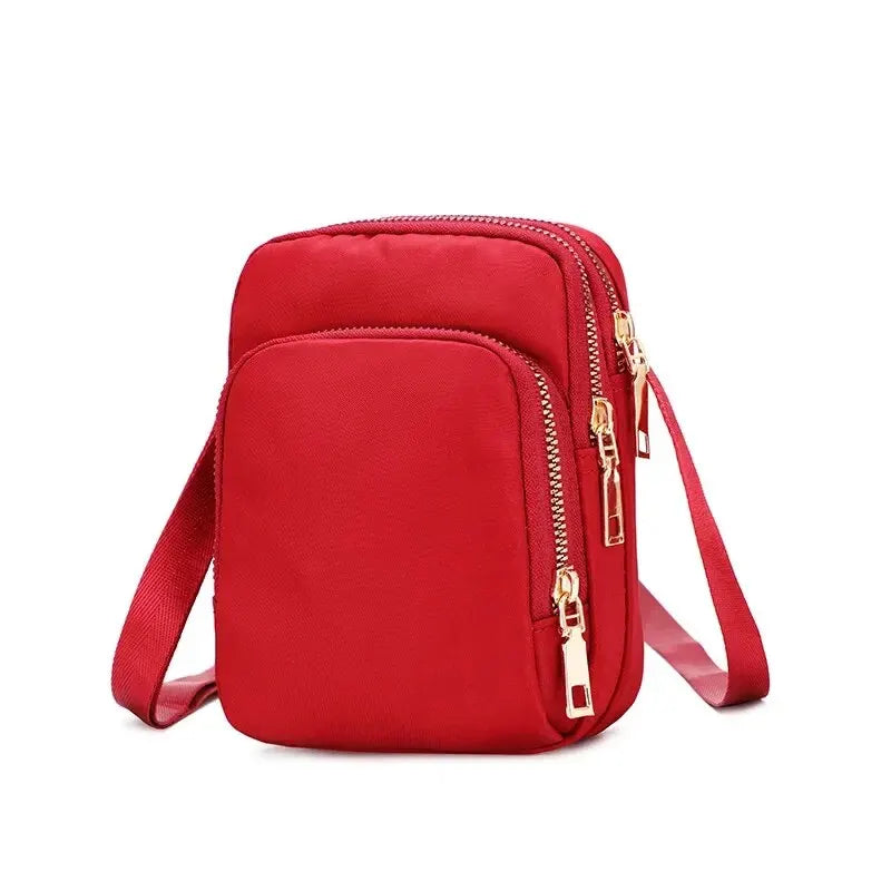 Women Bag Waterproof Shoulder Bag Crossbody Zipper Mobile Phone Lady Female Multifunction Handbag Wrist Purse Womens Pouch - Tasawoq