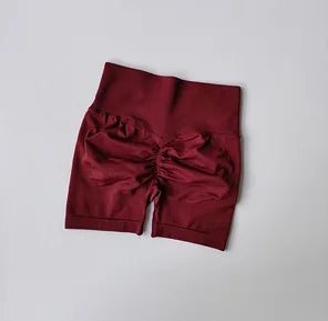 Peach Hip Lifting Sports Shorts Women High Waist and Waist Tightening Slimming Running Hip Speed Drying Three Point Tight Pants - Tasawoq