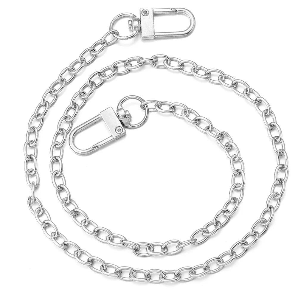 Metal Aluminum Replacement Bag Chain 20/40/80/120cm Women Shoulder strap for bags replace Crossbody chain Bag Accessories - Tasawoq