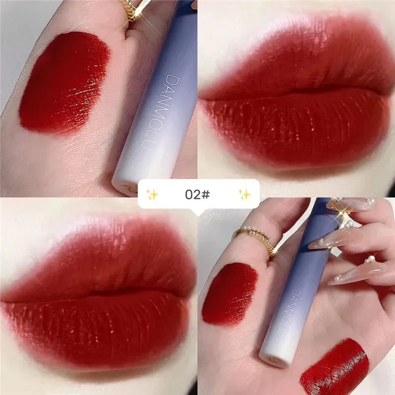 Lipstick Set 5 Colors Matte Long Lasting Waterproof Non-Stick Cup Lip Glaze Not Easy To Fade Red Lips Lip Tint Cosmetic Makeup - Tasawoq