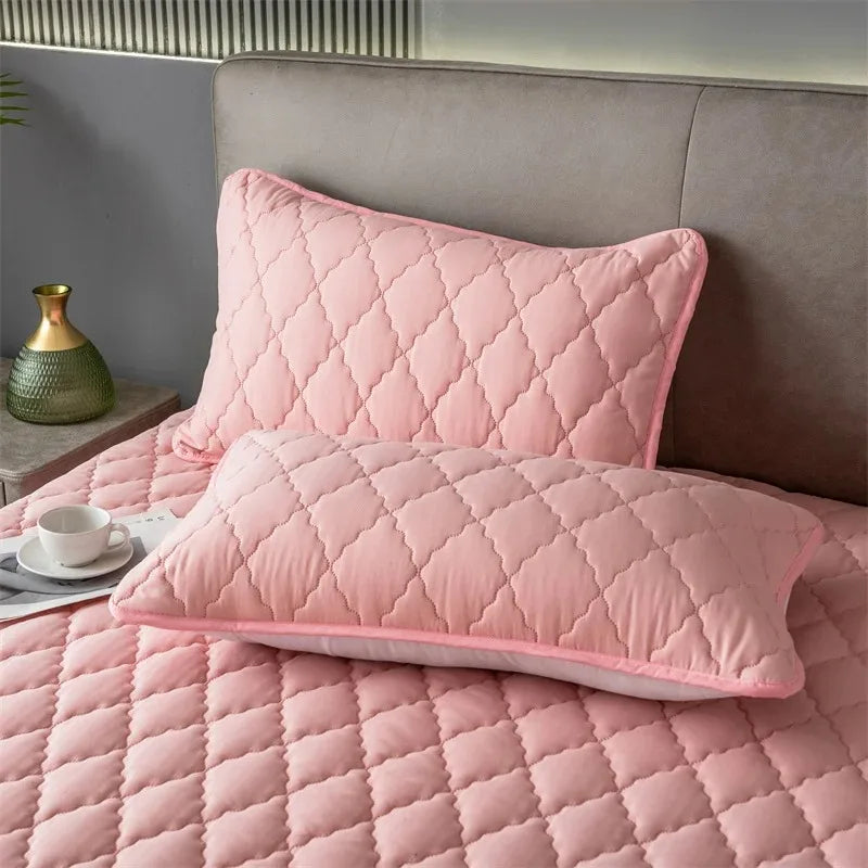 2 Pieces Waterproof Pillowcase Anti Stain Machine Washable Pillow Cover Bedroom Decoration Suitable For With Children And Pets - Tasawoq