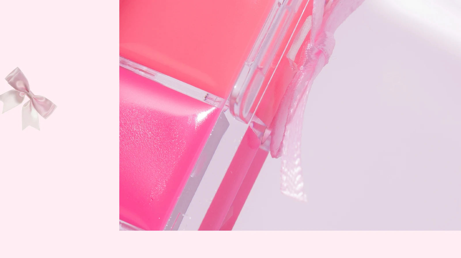 FLORTTE & My Baby Bow 10-color jell ylip gloss palette lipstick lip glaze - Tasawoq
