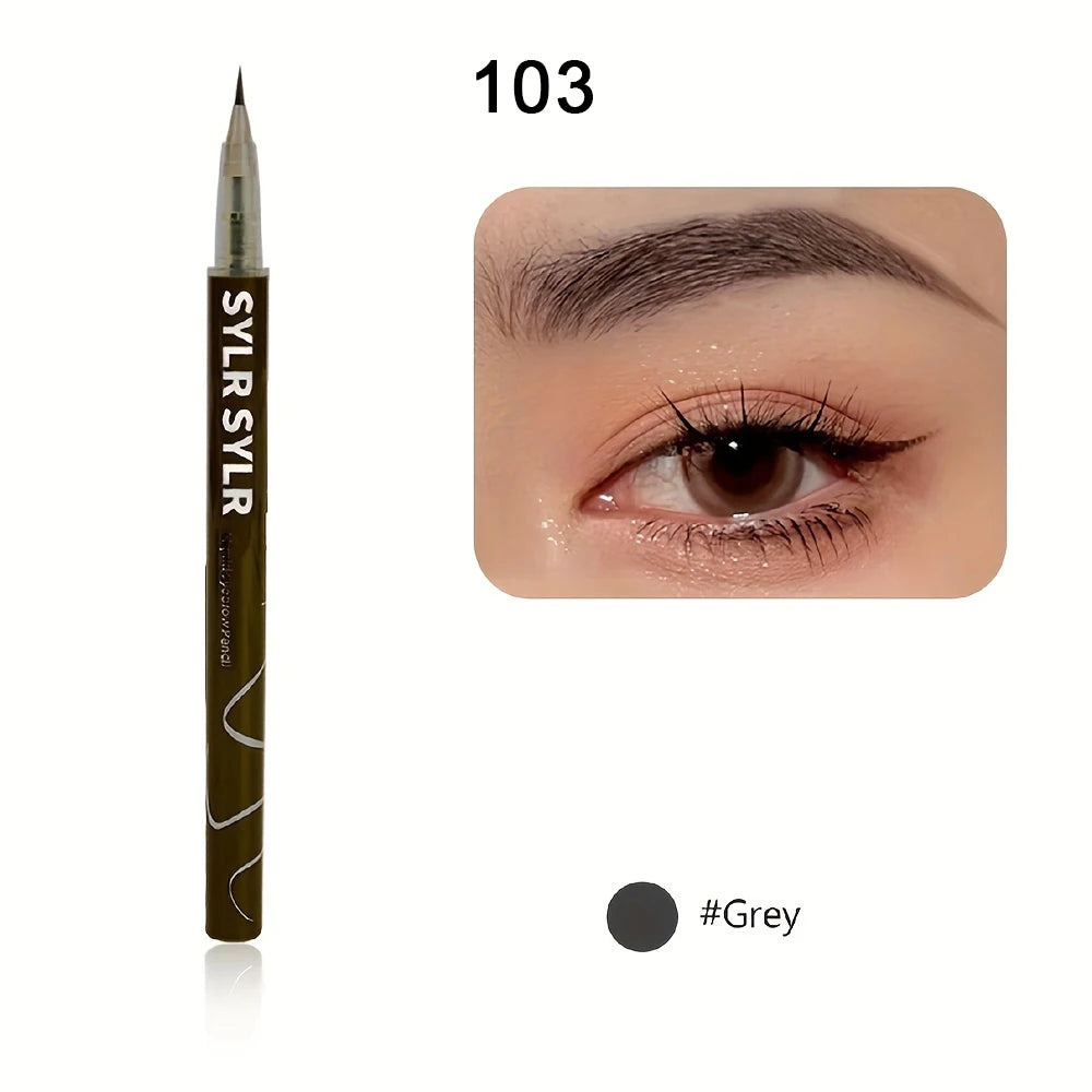 0.008mm Ultra Fine Eyebrow Pen Long Last Smudge Proof Waterproof Sweat-Proof High Pigmented Easy Applying Liquid Eye Brow Pencil - Tasawoq