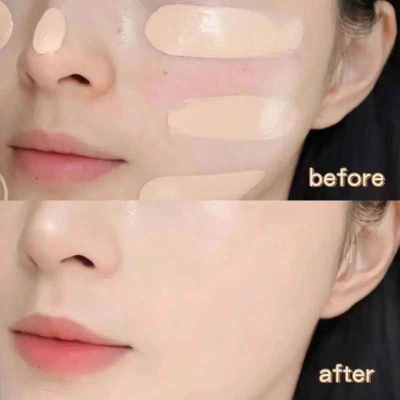 Liquid foundation naturally covers flaws without sticking powder, plain face cream, transparent foundation, conceals blemishes - Tasawoq