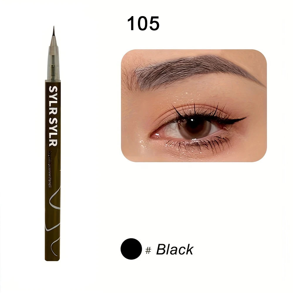 0.008mm Ultra Fine Eyebrow Pen Long Last Smudge Proof Waterproof Sweat-Proof High Pigmented Easy Applying Liquid Eye Brow Pencil - Tasawoq