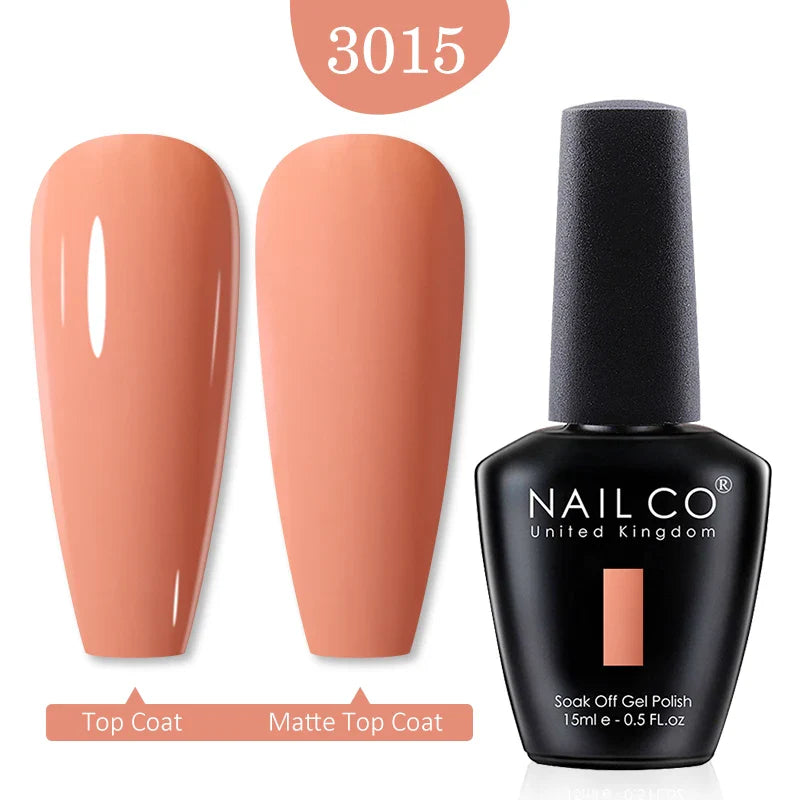 NAILCO Red Colors Series 15ML Nail Gel Polish Nail Supplies Semi Permanent For Nail Art Manicure Soak Off LED UV Hybrid Varnish - Tasawoq