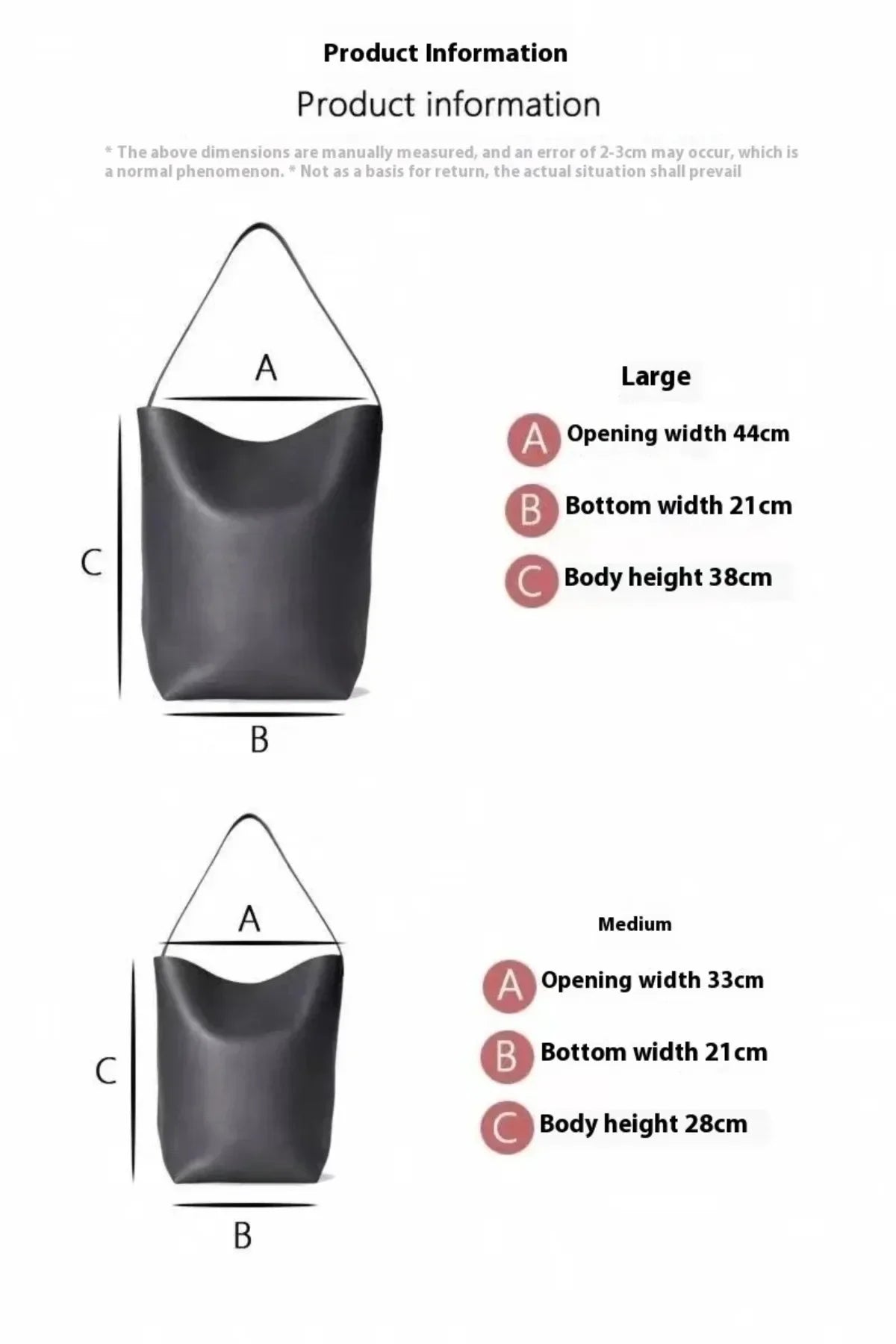 Large Capacity Women Bag Lazy Tote Leather Single Shoulder Bag Genuine Leather Handbag Casual Daypack Waist Pack Bucket Handbag - Tasawoq
