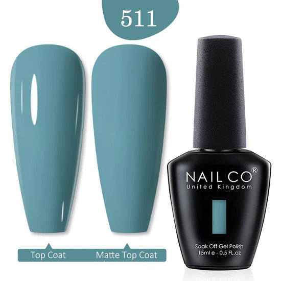 NAILCO Red Colors Series 15ML Nail Gel Polish Nail Supplies Semi Permanent For Nail Art Manicure Soak Off LED UV Hybrid Varnish - Tasawoq