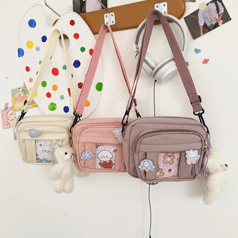 New Kawaii Bag Girls 2025 New JK Transparent Bag Small Crossbody Bag For Women Purses and Handbags Shoulder Bag Itabag Bolso - Tasawoq