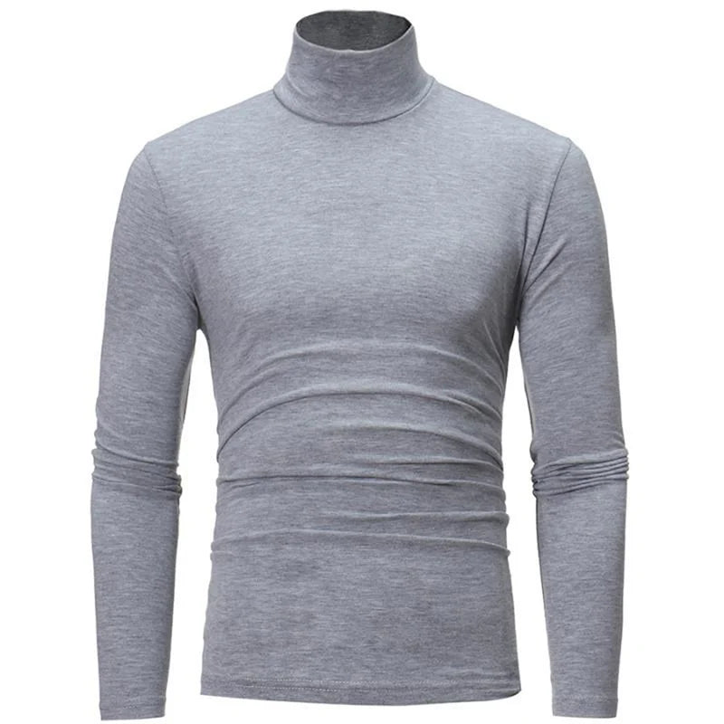 Thermal Underwear Tops Men Winter Clothes Thermal Shirt Autumn Men's Winter Tights High Neck Thin Slim Fit Long Sleeve T-shirt - Tasawoq