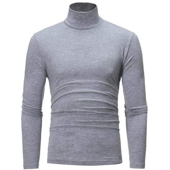 Thermal Underwear Tops Men Winter Clothes Thermal Shirt Autumn Men's Winter Tights High Neck Thin Slim Fit Long Sleeve T-shirt - Tasawoq