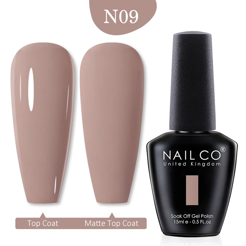NAILCO Red Colors Series 15ML Nail Gel Polish Nail Supplies Semi Permanent For Nail Art Manicure Soak Off LED UV Hybrid Varnish - Tasawoq