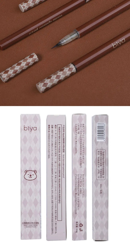 0.01mm Ultra Fine Liquid Eyebrow Pen Waterproof Natural Color Not Smudge Eyebrow BIYA Makeup Pencil - Tasawoq