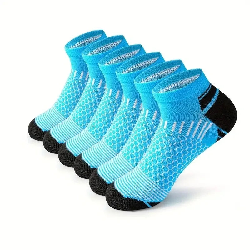 6/12 Pairs for Both Men Women Suitable Sports Low Top Socks Sweat Absorbing Breathable Thin Odor Proof Running Leisure Socks - Tasawoq