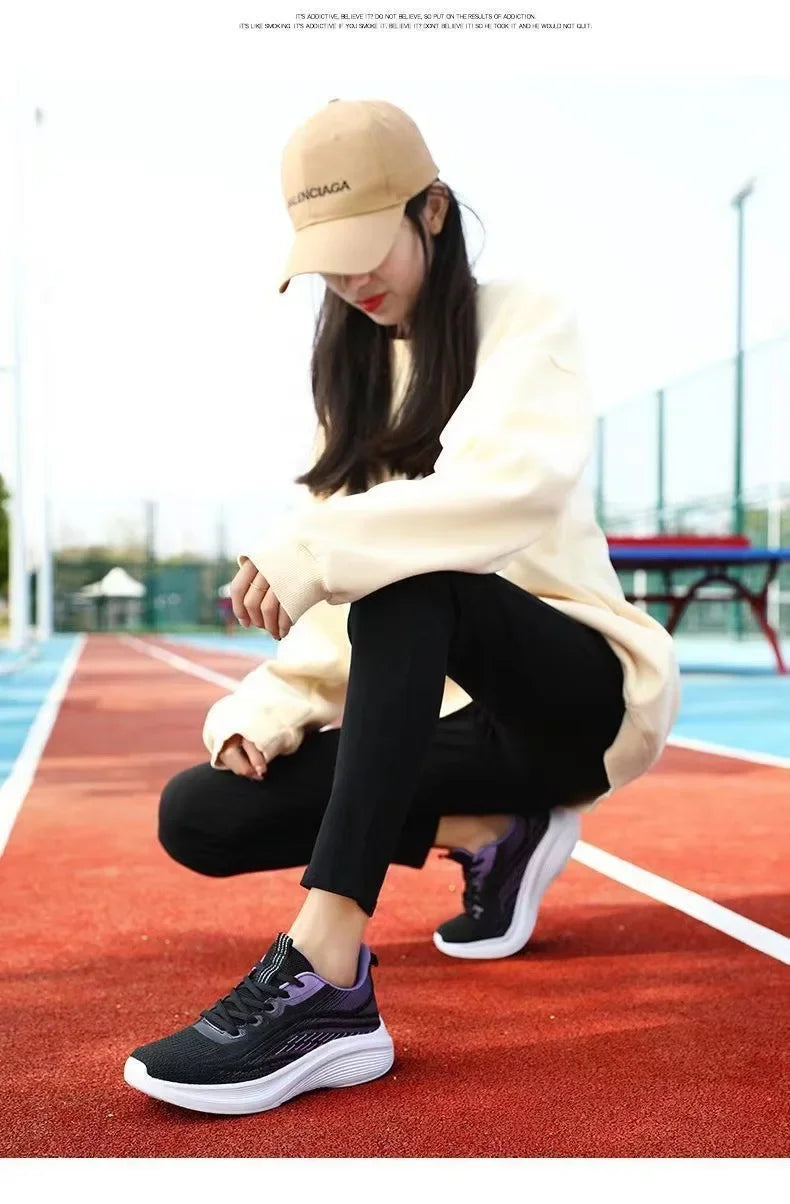 Casual Running Summer Fashion Anti Slip Hiking Mesh Breathability Athletic Shoe Tennis Woman Trend 2024 Woman Sneakers Couple - Tasawoq