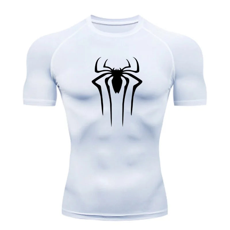 New Compression Shirt Men Fitness Gym Super Hero Sport Running T-Shirt Rashgard Tops Tee Quick Dry Short Sleeve T-Shirt For Men - Tasawoq