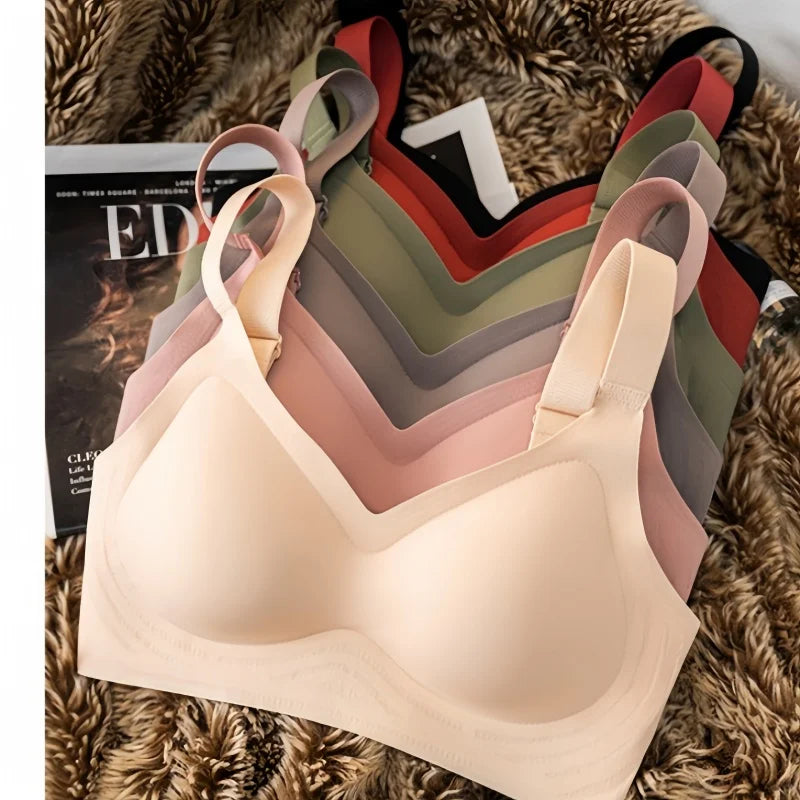 Seamless Bras For Women Comfort Lingerie Padded Sports Tops Non-wire Underwear Soft Bralette Support Sexy Bra Intimates - Tasawoq
